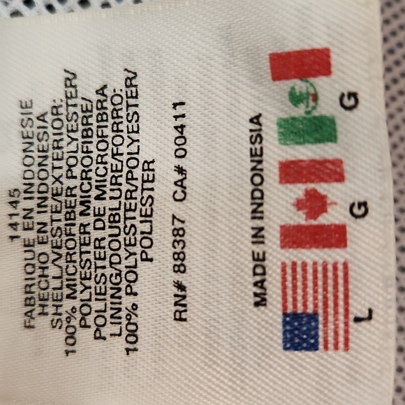 Mens Vintage Adidas windbreaker zippered pocket black white large - Picture 6 of 9